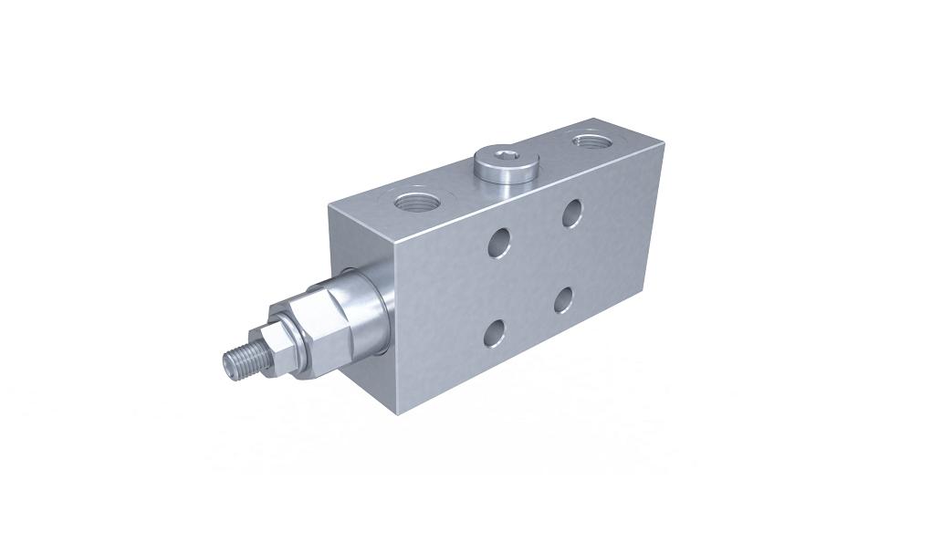 Single flangeable overcenter valve for open center​